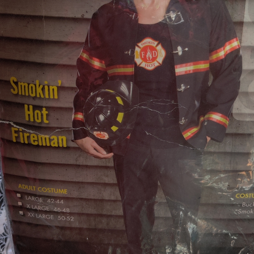 Smoking hot fireman Man costume